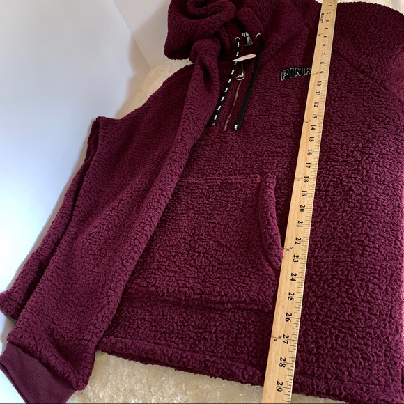Victoria’s Secret Sherpa Burgundy LARGE - Picture 8 of 8